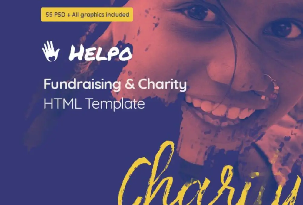 Useful HTML Themes for Charity Events: Helpo - Fundraising & Charity HTML Template