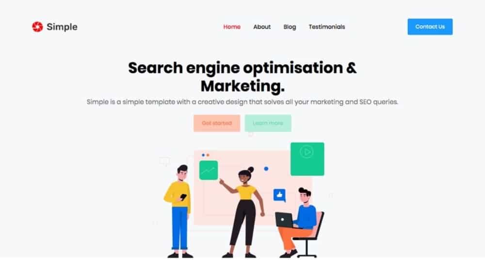 Best Free HTML Landing Pages for 2022: SEO and Marketing Landing Page