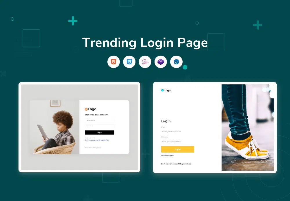 Best Free HTML Landing Pages for 2022: Trending Login Landing Page