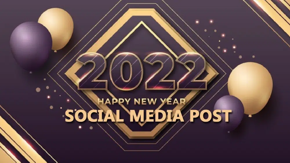 Stunning Social Media Creatives for wishing Happy New Year