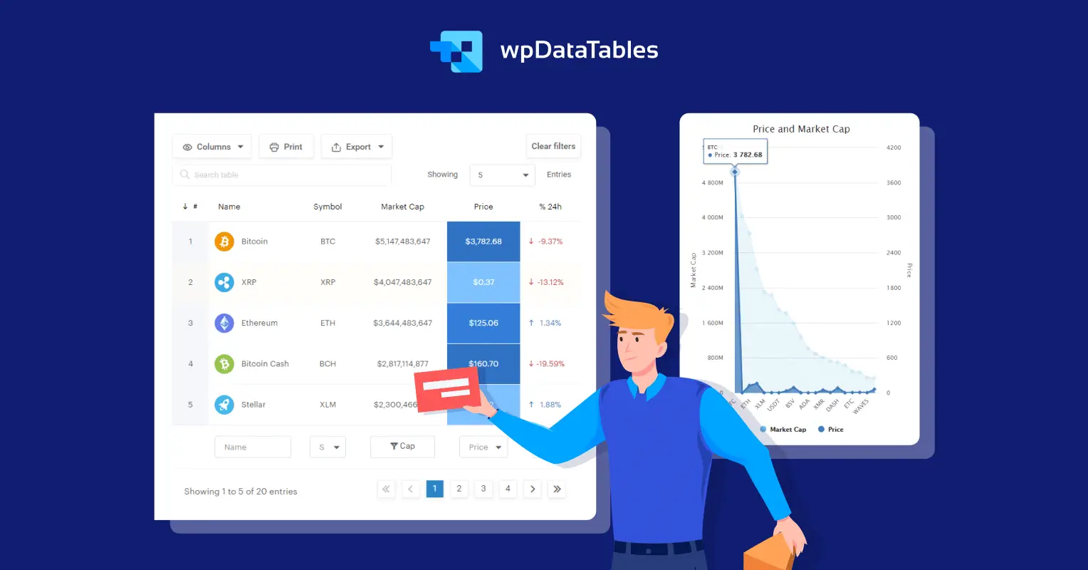 Image of wpDataTables Plugin - Create Tables & Charts In Minutes