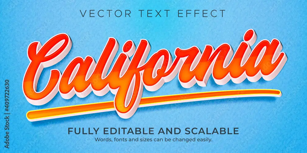 20 Free Retro and Vintage Vectors: Free California Retro & Vintage Vector With A 70's And 80's Flair