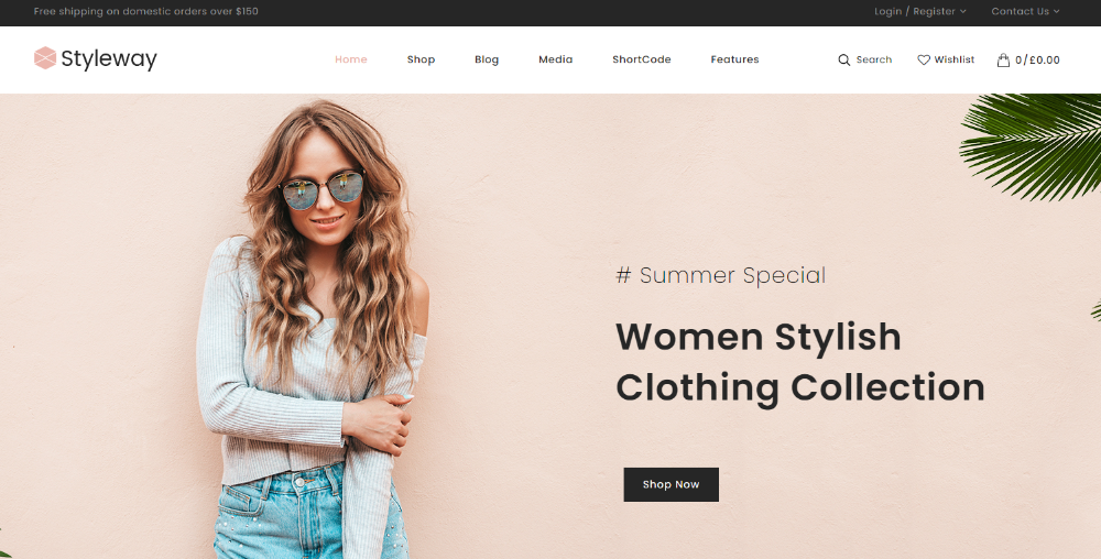 Apparel Brands WordPress Themes: Styleway - Online Fashion Store WooCommerce Theme