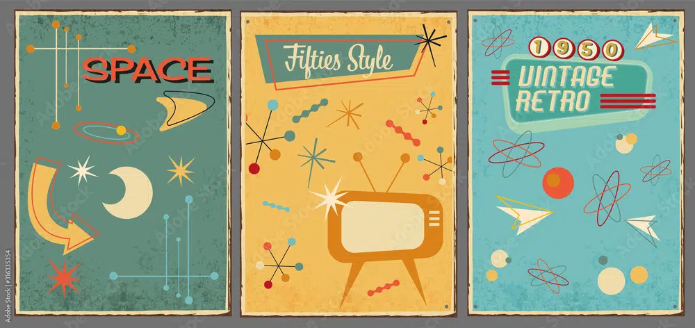 20 Free Retro & Vintage Vectors: Vintage-Inspired Symbols And Icons Of The 1950's