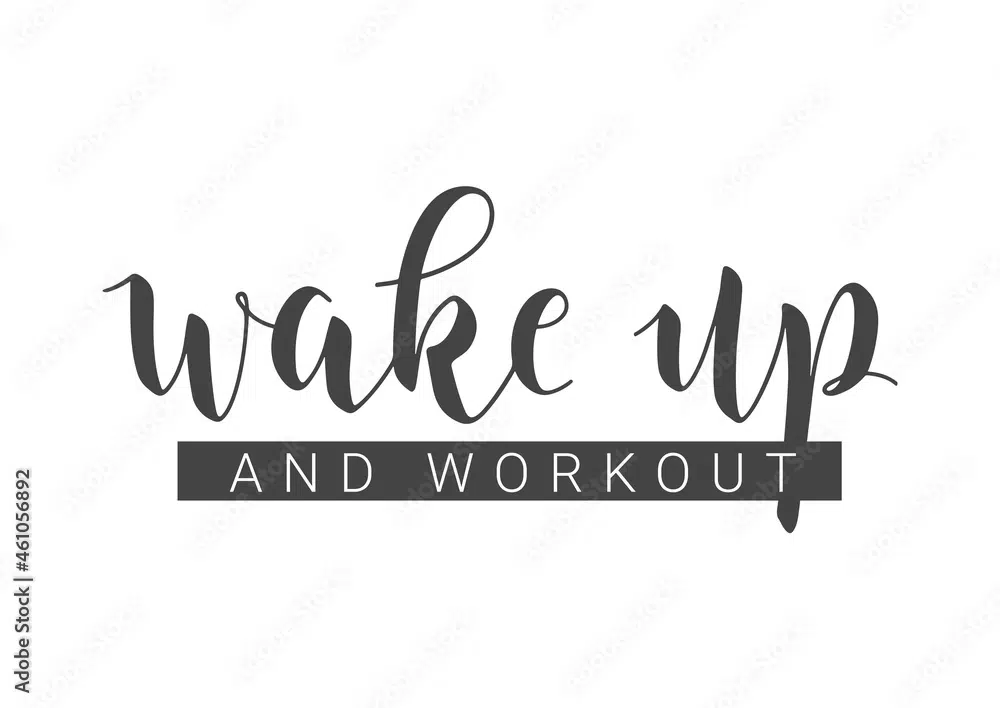 Free Motivational Wallpapers to have for 2022: "Wake Up & Workout"