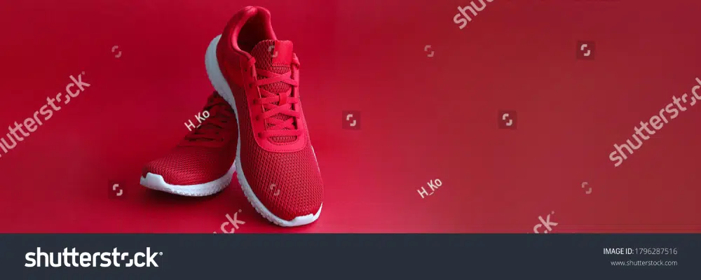 Free Stock Images to use for Website Hero Images:  Shoes in Vibrant Background