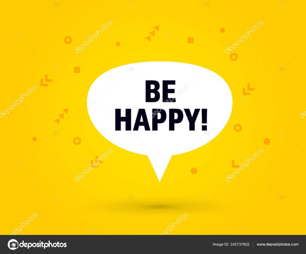 Free Motivational Wallpapers to have for 2022: "Be Happy" Wallpaper Image