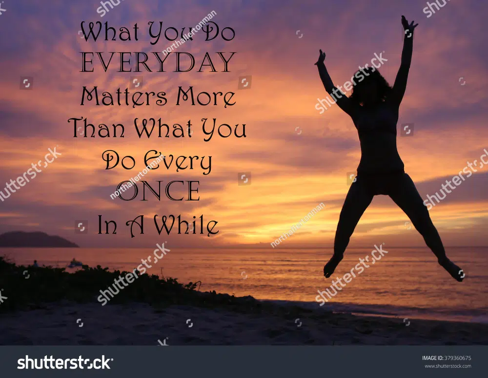 Free Motivational Wallpapers to have for 2022: "What You Do Everyday Matters.."