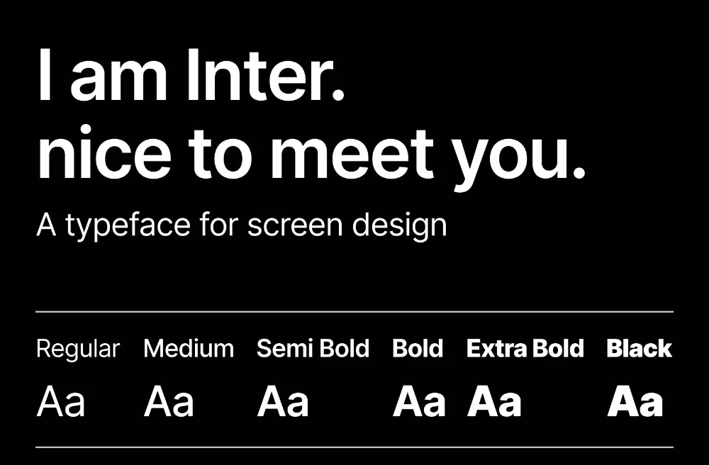 Inter - web safe font