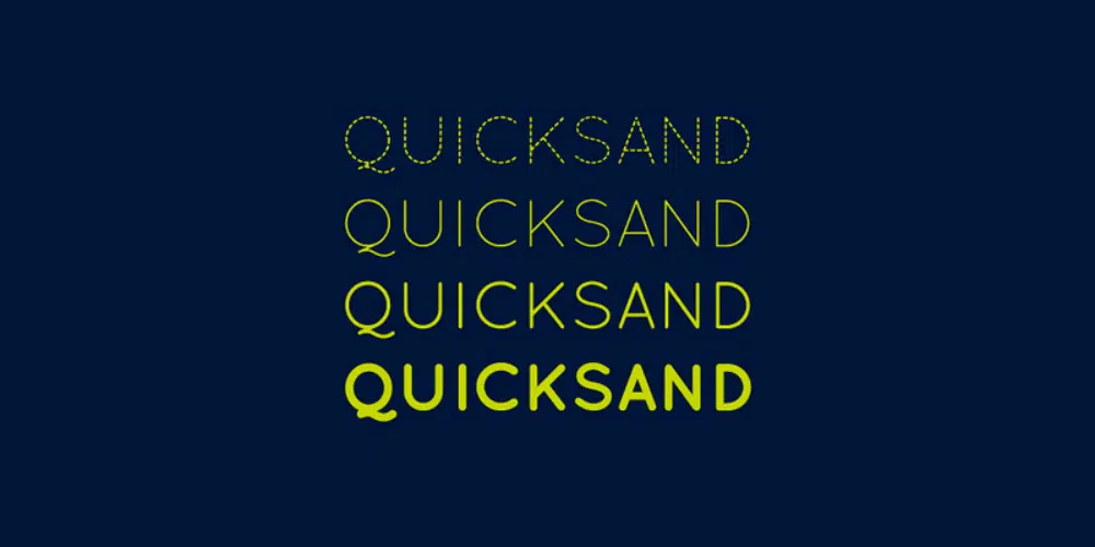 Quicksand - web safe font