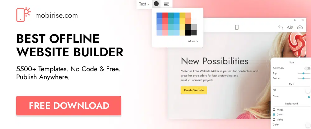 15. Mobirise Website Builder Software: Resources For Web Designers To Improve Workflow