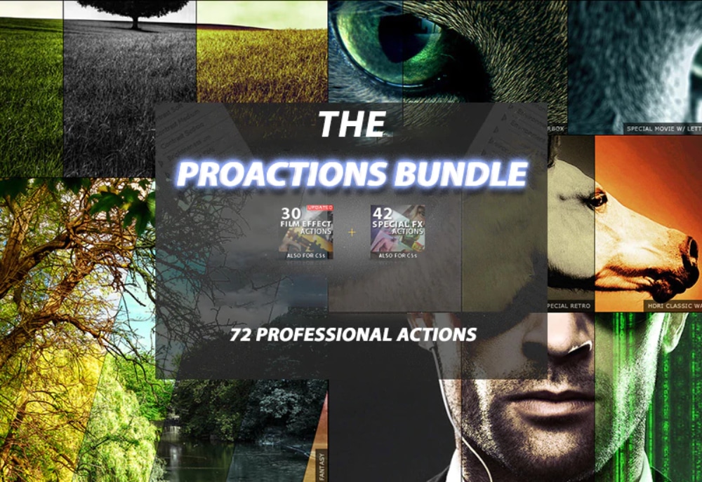 The Pro Actions Bundle - 72 Premium Photoshop Actions