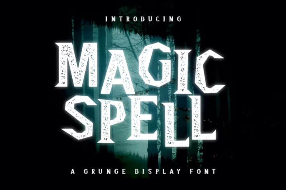 Magic Spell Magical Grunge Display Font