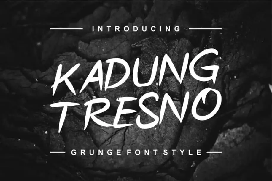 Kadung Tresno Grunge Font Style