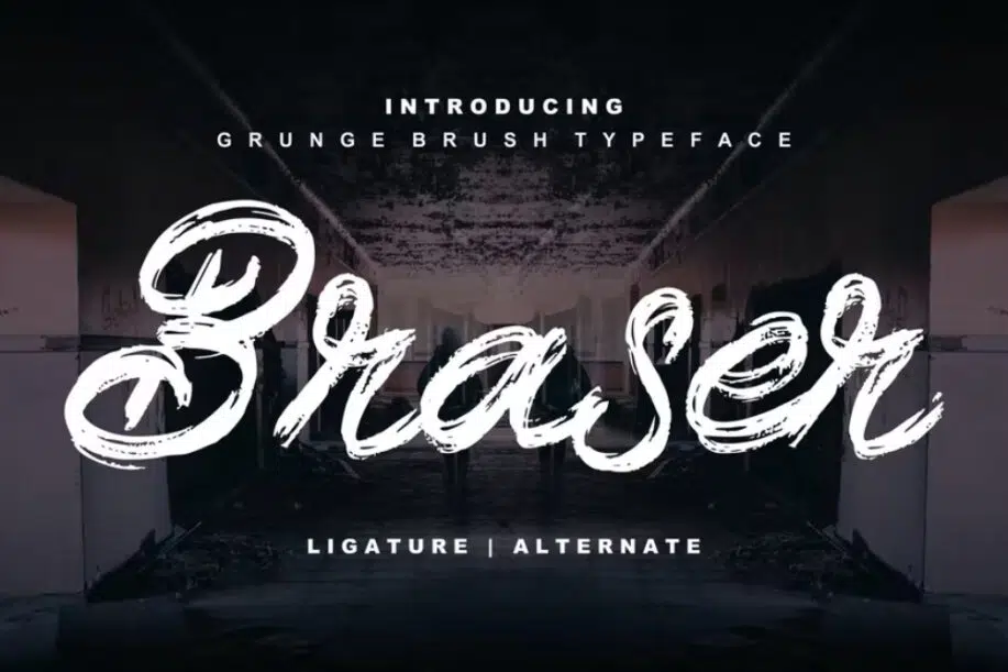 Braser Grunge Brush Typeface