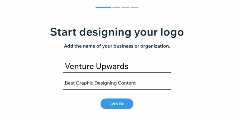 Wix Logo Maker Step by Step Tutorial: Enter Business Name