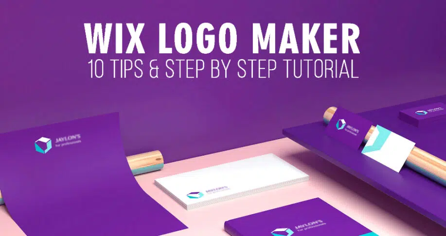 Website hero image example: Wix Logo Maker