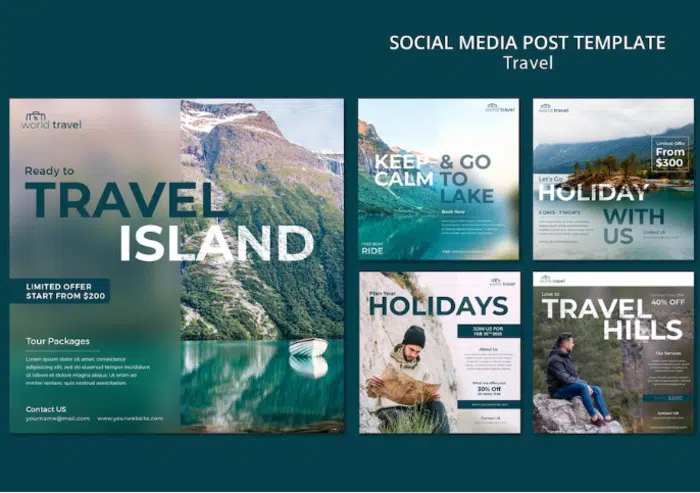 Travel – Instagram Post Template Set