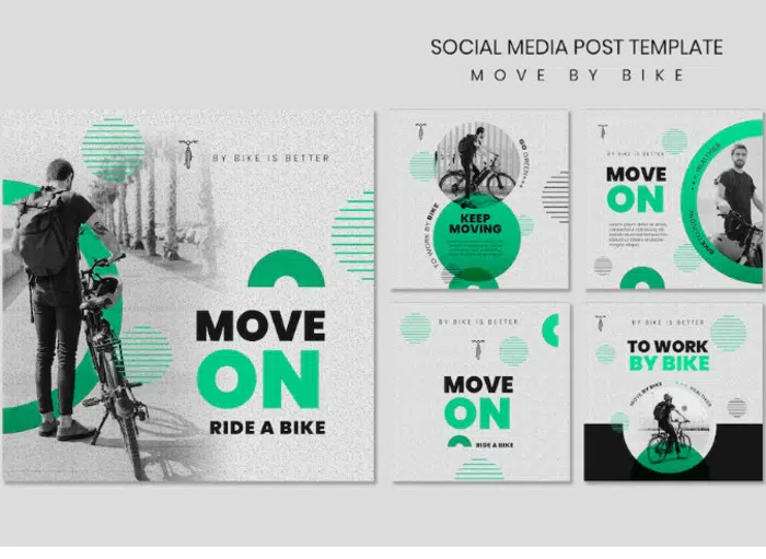 Move by Bike – Social Media Template Set