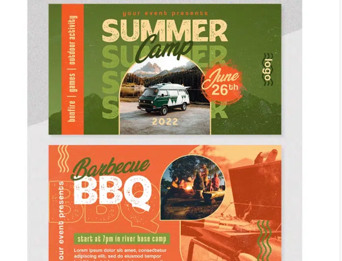 Summer Camp – Facebook Cover Templates Set