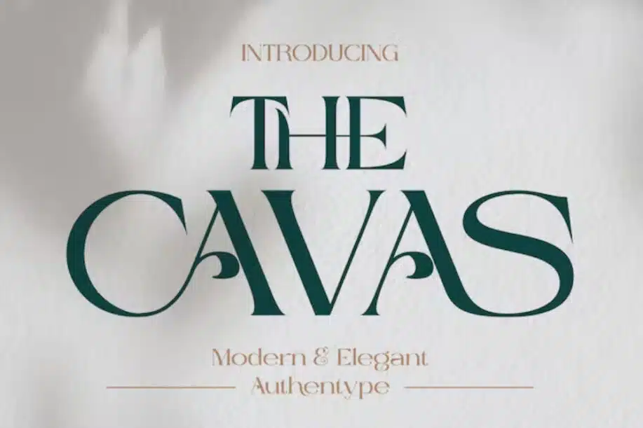 The Cavas - An Elegant & Modern Font