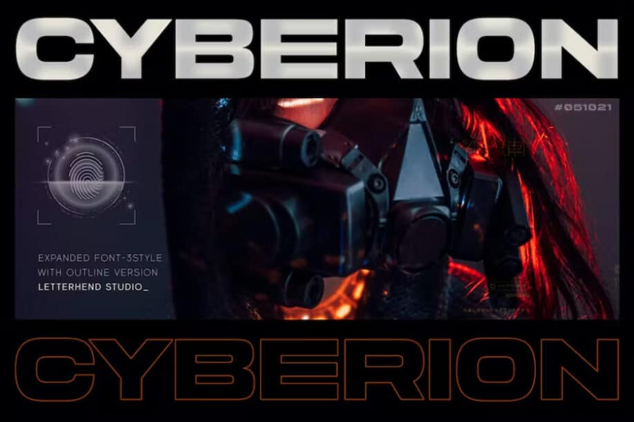 Cyberion – Futuristic Tech Font