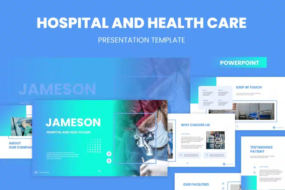 Best Nursing PowerPoint Template: Hospital & Health Care Training