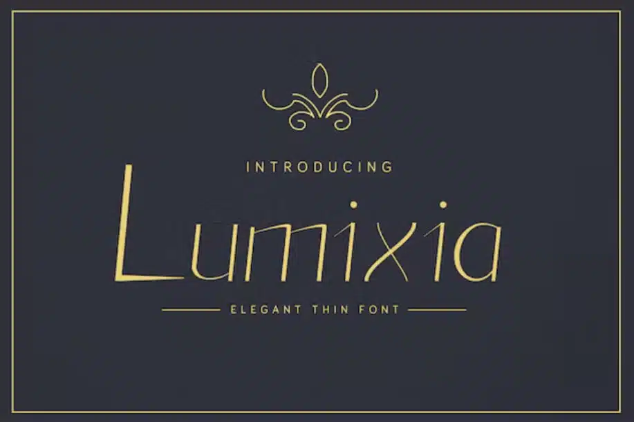 Lumixia - Elegant Thin Font