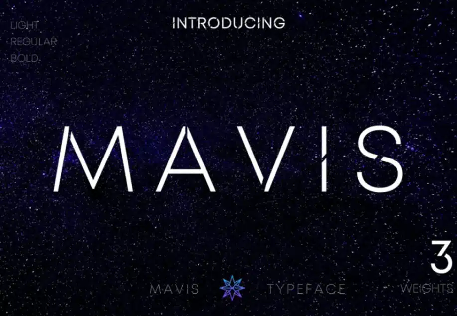 Mavis Sans – Futuristic Font Typeface