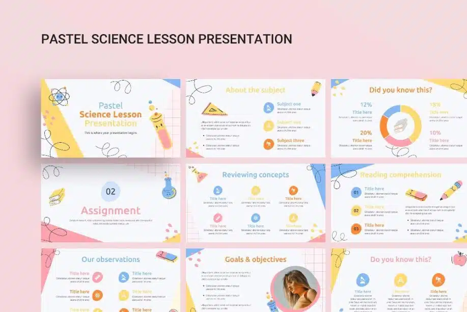 Pastel Science Lesson PowerPoint Presentation