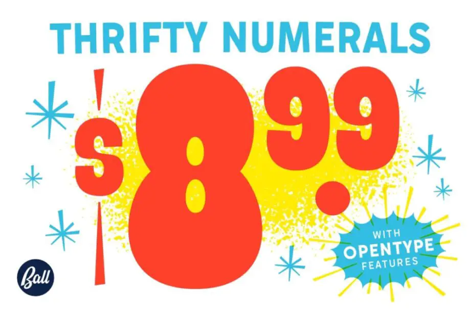 Thrifty Numerals - Best Number Font