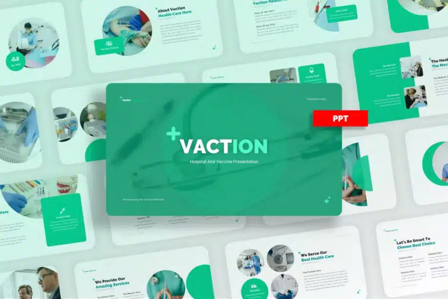 Best Nursing PowerPoint Template: Vaction Medice And Vaccine