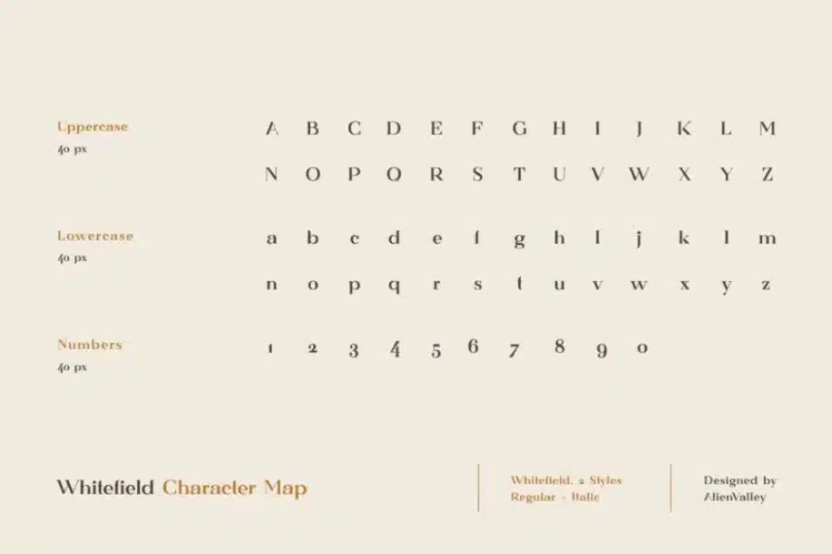 Whitefield – Handcrafted Serif