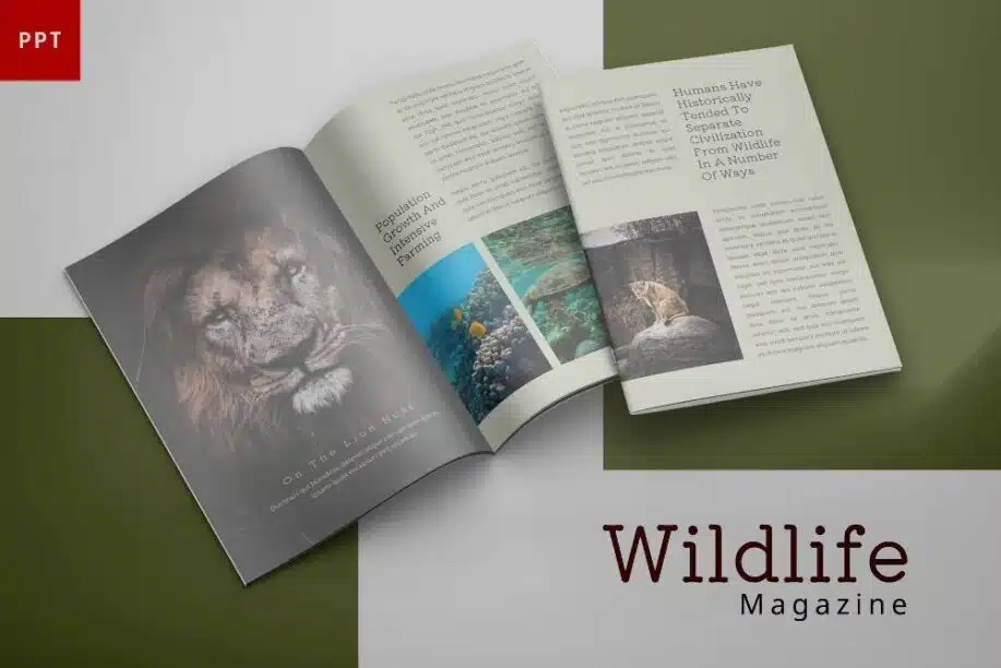 Wildlife - Magazine Powerpoint Template
