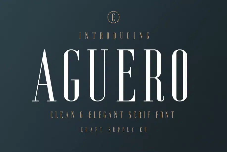 Aguero Serif - A Clean & Elegant Serif Font