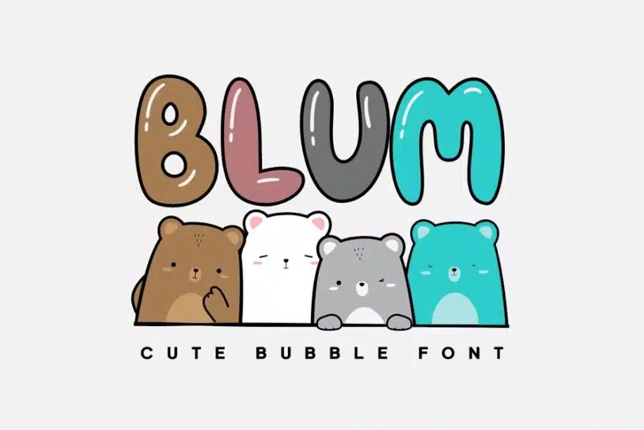 Best Bubble Fonts - Blum