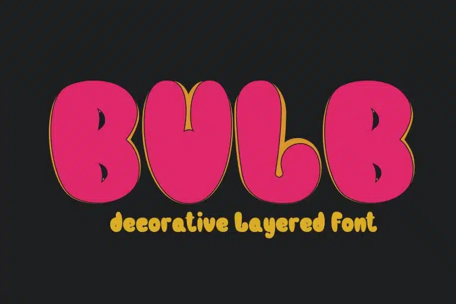 Bubble Fonts - Bulb