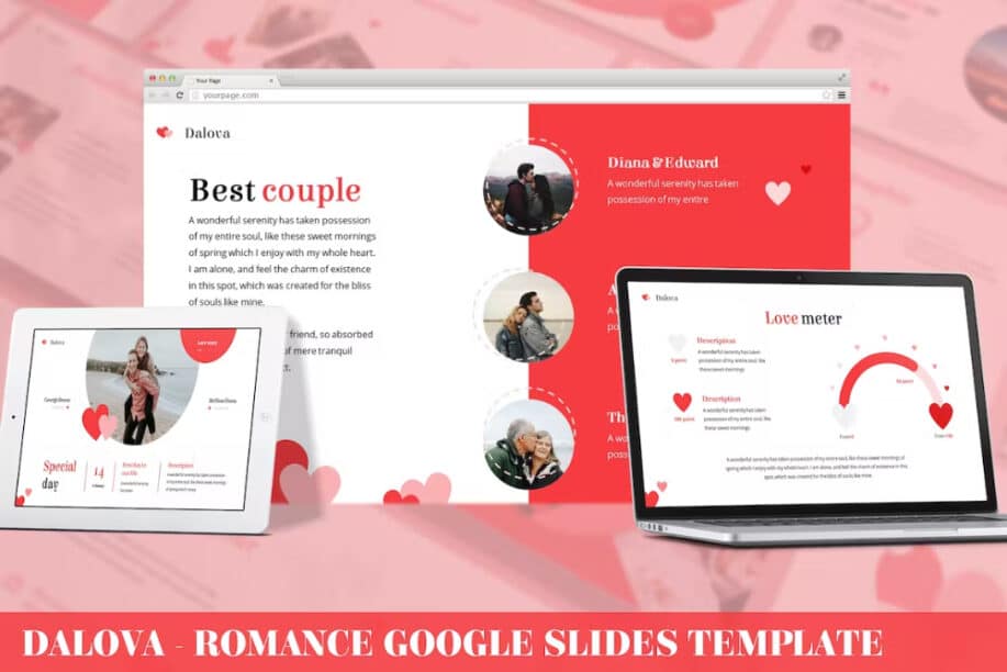 Dalova - Romance Google Slides Template