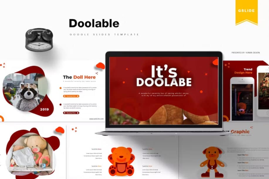Doolable - A Google Slides Template With Doll Theme
