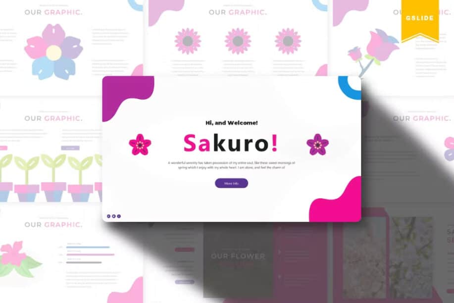 Sakuro! - A Flower-Themed Google Slides Template