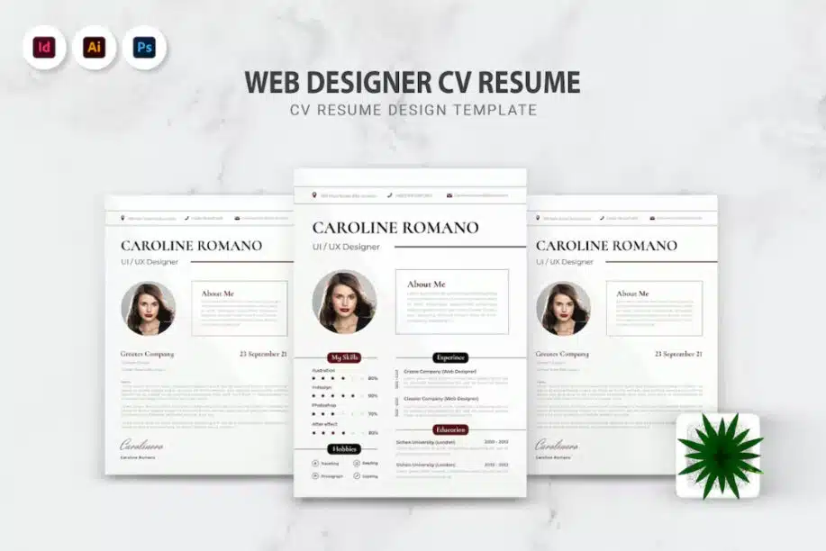 Web Designer CV Resume