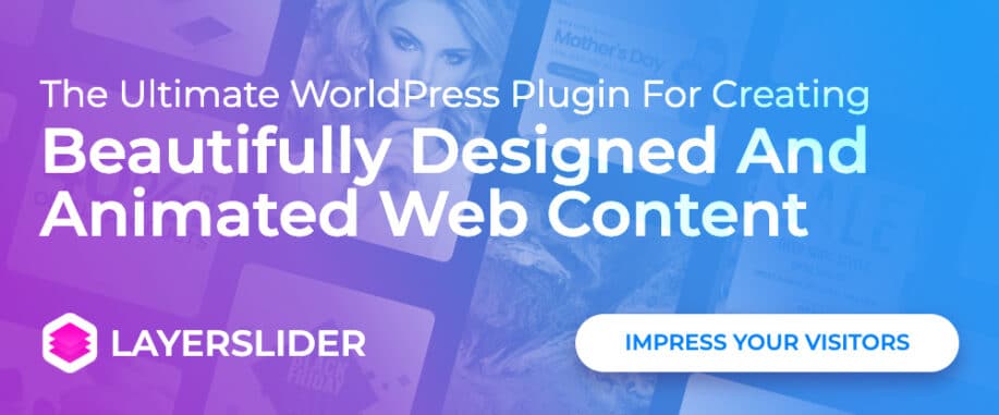 LayerSlider - Best WordPress Slider Builder Plugin