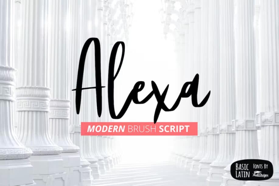Alexa Modern Brush Script