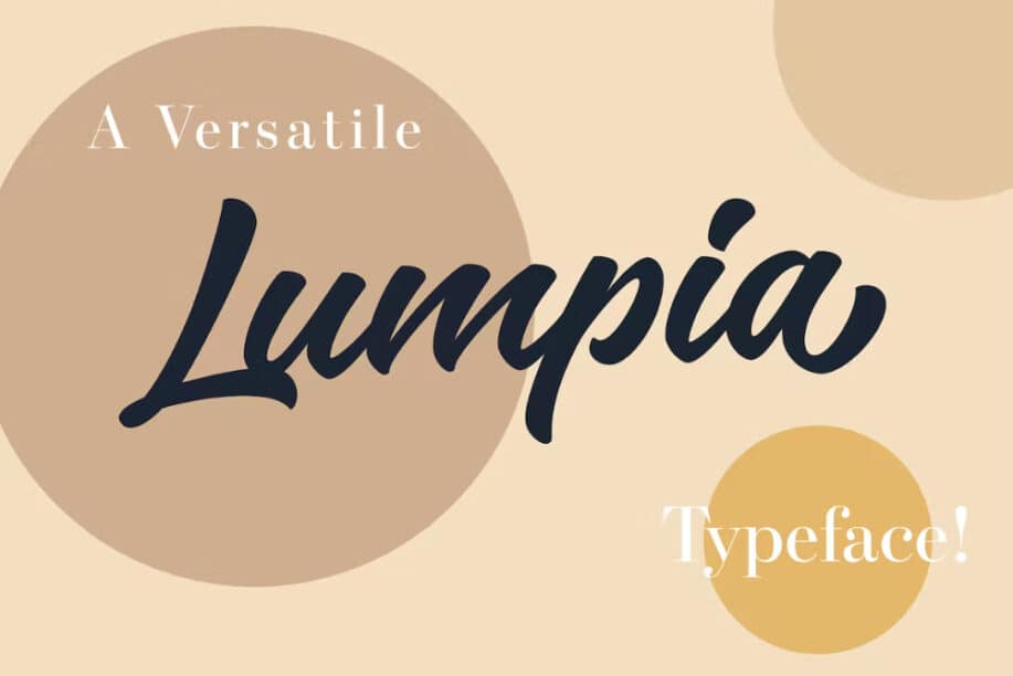 Lumpia - Script Typeface With Brush Font Style