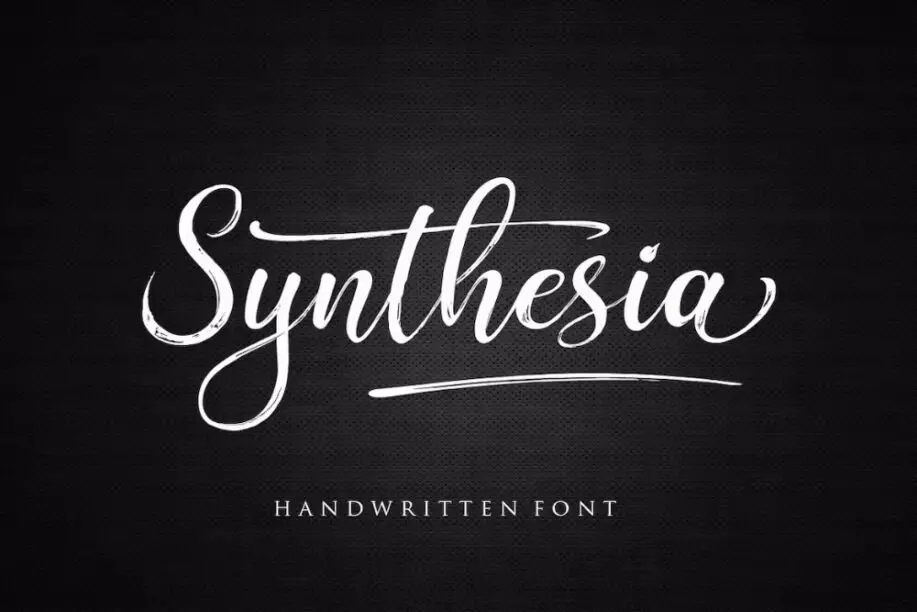 Synthesia - A Handwritten Brush Font