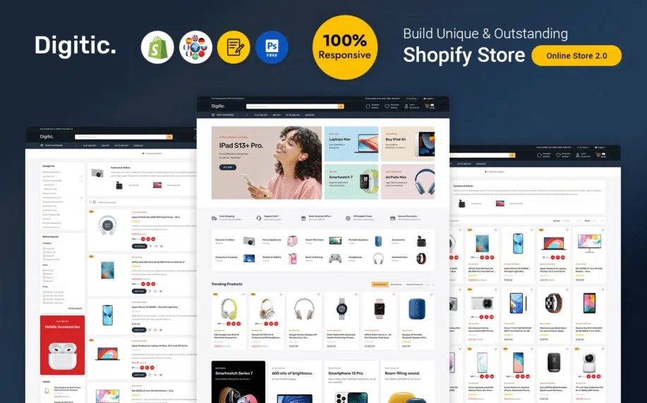 Shopify Website Template - Poket