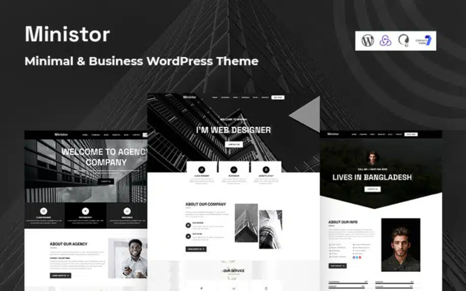 Ministor - Minimal & Business Responsive WordPress Theme