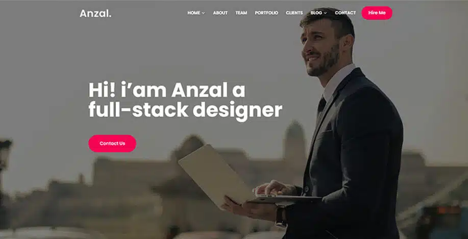 Anzal - Portfolio WordPress Theme